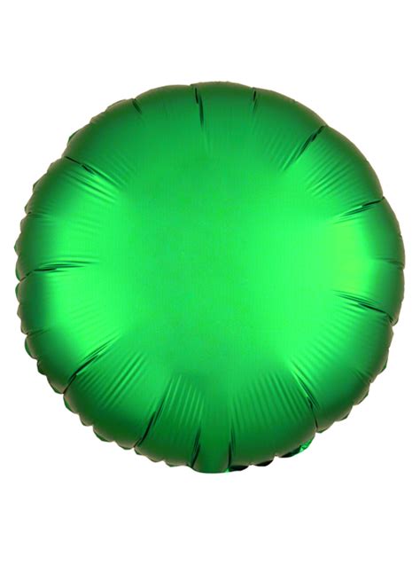 Inflated Emerald Green Satin Luxe Circle Helium Balloon Inf