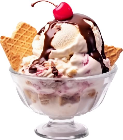 Ice Cream Sundae With 25066836 Png