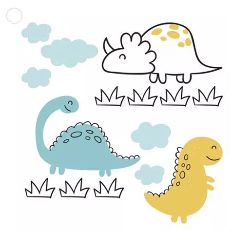 Adhesivo de pared con forma de dinosaurio con forma de bebé dinosaurio