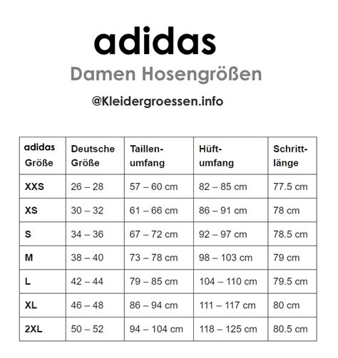 Adidas Größen