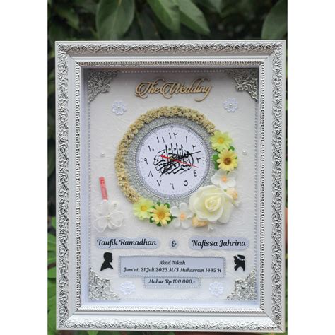 Jual Mahar Pernikahan Mahar Mewah Simpel Pigura Frame Mahar Nikah