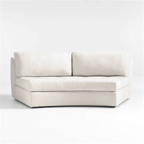 Sinuous Curved Armless Sofa By Athena Calderone Reviews Crate And Barrel