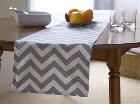 Grey Table Runner Gray Chevron Table Runner Grey Chevron