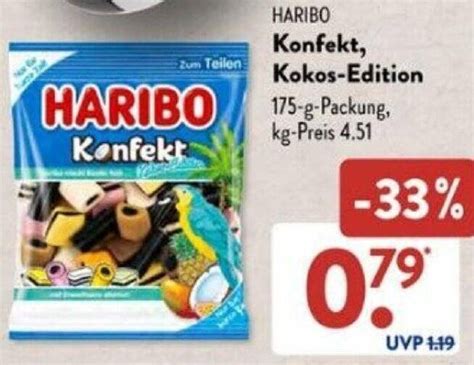 Haribo Konfekt Kokos Edition G Packung Angebot Bei Aldi S D