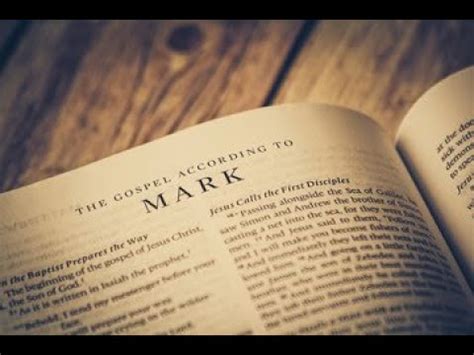 The Gospel Of Mark Chapter Bible Study Youtube