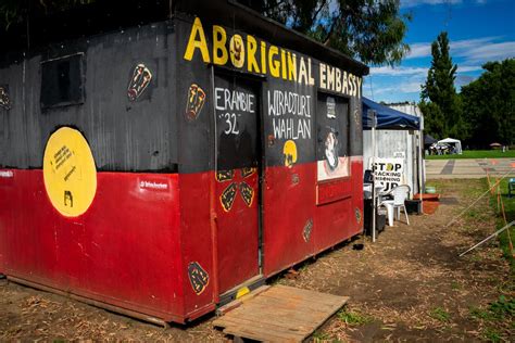 In Pictures Bikers Mark 50 Years Of The Aboriginal Tent Embassy Human Rights News Al Jazeera