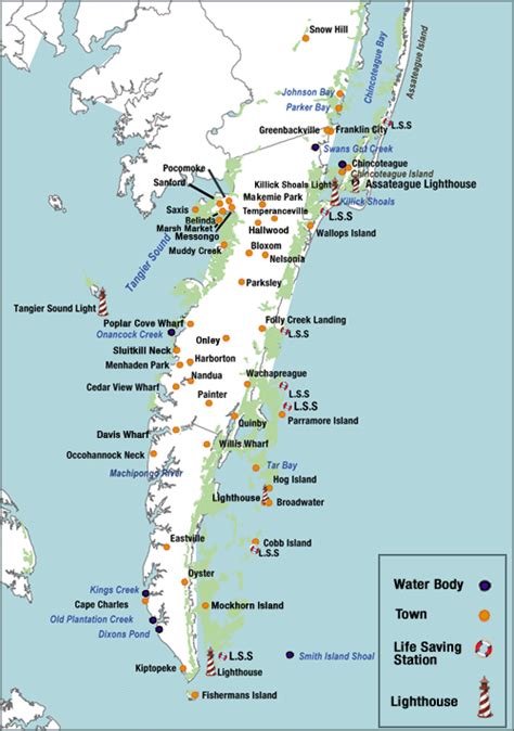 Map Of The Eastern Shore Of Virginia - Valley Zip Code Map