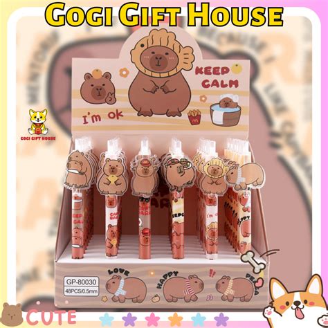 Bút viết gel mực đen Chuột lang nước CAPYBARA icon hot trend GIAO MẪU NGẪU NHIÊN Shopee Việt Nam