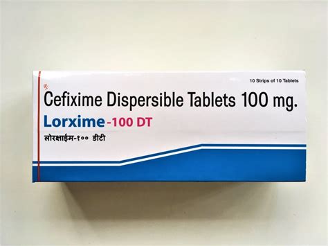 Lorxime 100 DT Cefixime Dispersible Tablets 100 Mg At Rs 66 Stripe In Surat