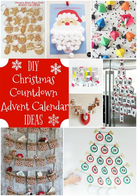 DIY Christmas Countdown Advent Calendar Ideas