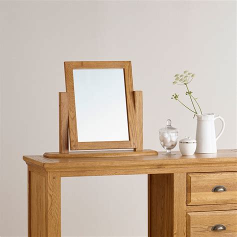 Oak Framed Dressing Table Mirror