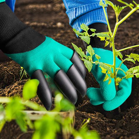 Luva Jardinagem Plantar Cavar Garras Mexa Na Terra Parcelamento