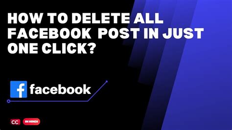 How To Delete All Facebook Post In One Click Remove Fb All Posts 2023 Youtube