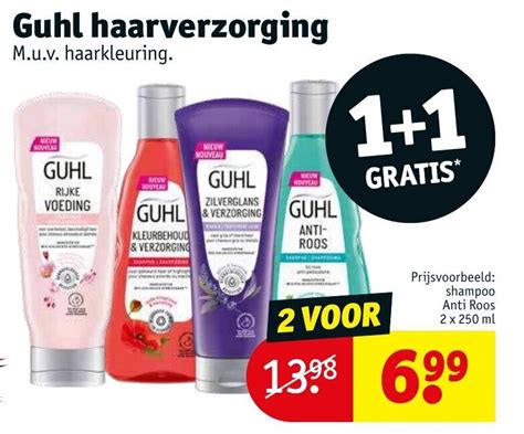 Guhl Shampoo Anti Roos 2 X 250 Ml Aanbieding Bij Kruidvat