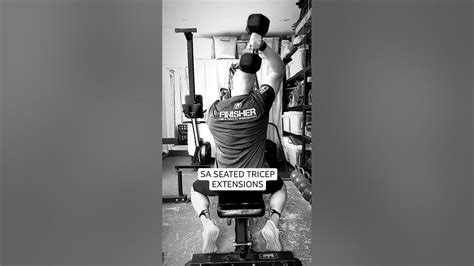 Dumbbell Seated Tricep Extensions Youtube