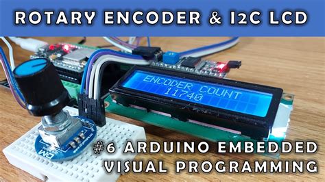 FLProg6 Rotary Encoder I2C LCD ESP32 NodeMCU Arduino Visual