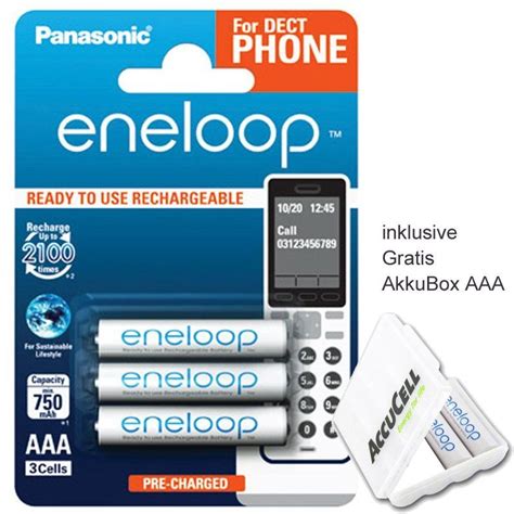 Er Panasonic Eneloop Phone Standard Akku Micro Dect Bk Mcce De Nimh