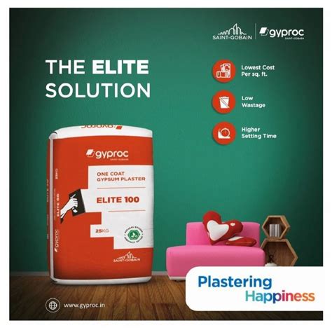 Gyproc Elite Gypsum Plaster Bag At Rs Bag In Mumbai Id