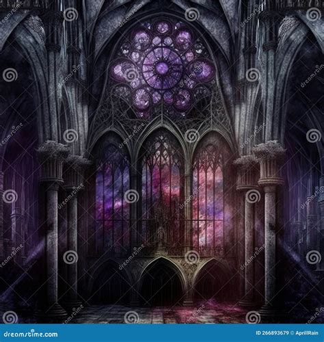 Dark gothic architecture stock illustration. Illustration of europe ...