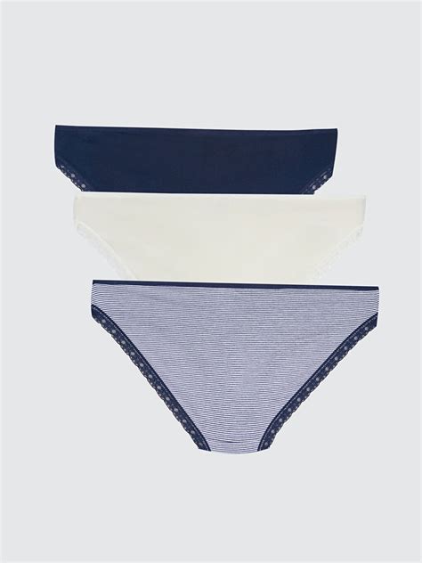 LCW Young Lacivert Baskılı Bikini Külot 3 lü Paket S3CD38Z8 LSJ LCW