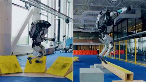 Boston Dynamics Robots Perform Parkour Stunts Like A Pro Leaves