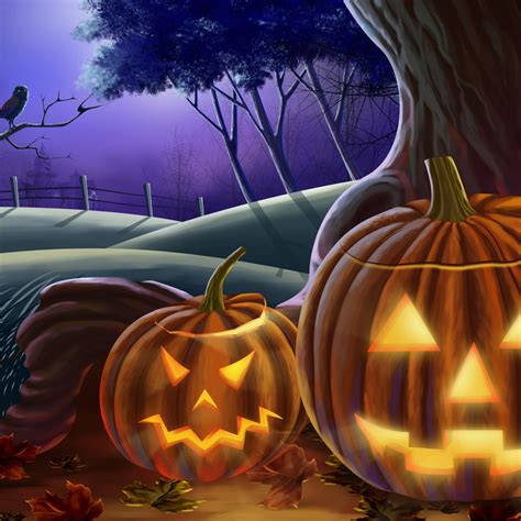 Halloween Pumpkin iPad Air Wallpapers Free Download