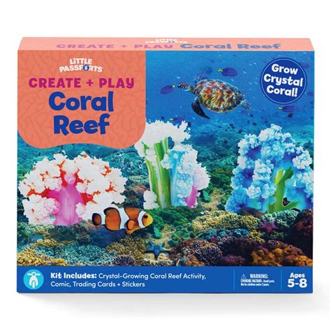 Create+Play: Coral Reef Crystal Growing Kit | Little Passports