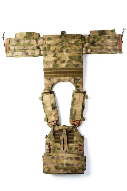 Premium Photo Camouflage Bulletproof Vest Isolated On White Background