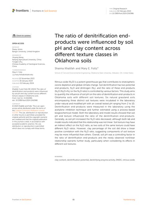 (PDF) The ratio of denitrification end- products were influenced by ...