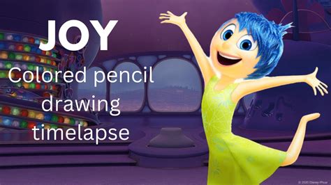 Realistic Colored Pencil Drawing Joy From Inside Out Drawing