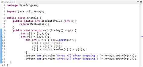 How To Swap Arrays In Java