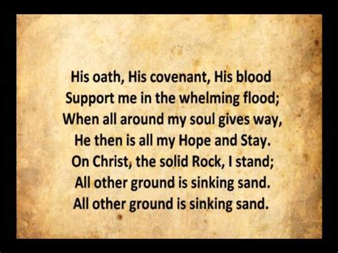 On Christ the Solid Rock I Stand with Lyrics Chords - Chordify