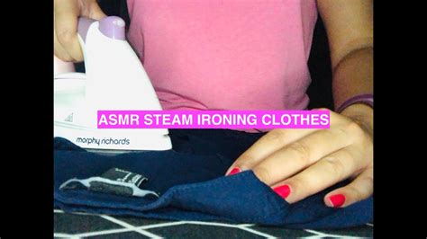 Asmr Relaxing Clothes Ironing And Folding No Talking Steam Sounds