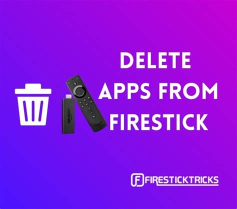 How To Uninstall Delete Apps From Firestick