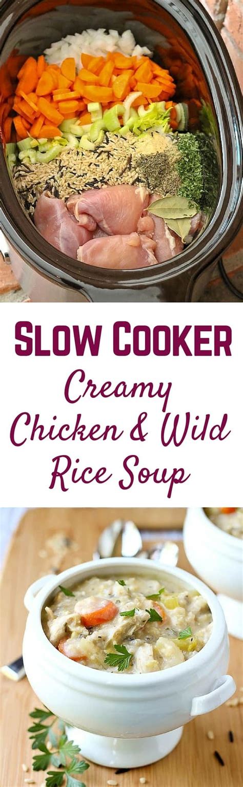 Slow Cooker Creamy Chicken And Wild Rice Soup Video Rachel Cooks