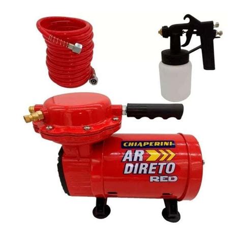 Compressor Ar Direto Red Bivolt Kit De Pintura Chiaperini