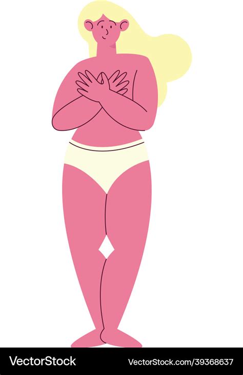 Blond Woman Naked Royalty Free Vector Image VectorStock