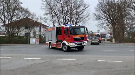 Einsatzfahrt Feuerwehr Sarstedt HM1 Klemmt Person In PKW Auf Der A7