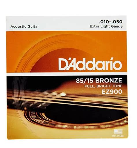 D'Addario EZ900 Acoustic Strings Full Bright Tone 85/15 - JB Music