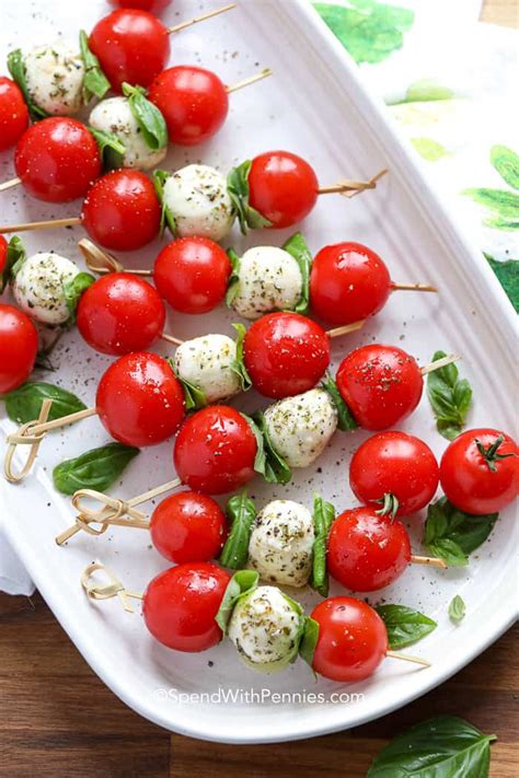 Caprese Skewers - Spend With Pennies