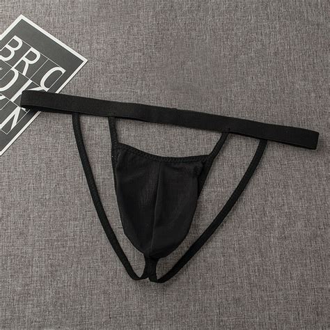 Men S Sexy Pouch G String Thongs Mesh Swim Low Rise Bikini Briefs