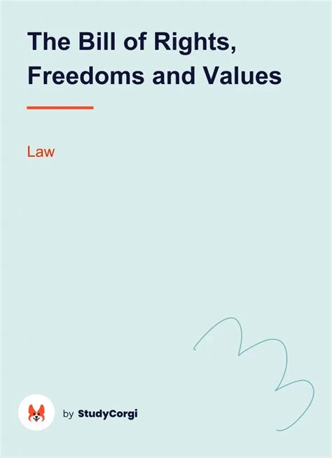 The Bill Of Rights Freedoms And Values Free Essay Example