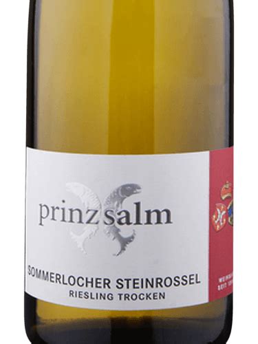 Prinz Salm Sommerlocher Steinrossel Riesling Trocken Vivino Us