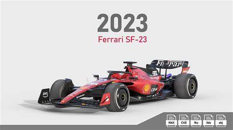 F1 Ferrari SF23 2023 3D model | CGTrader