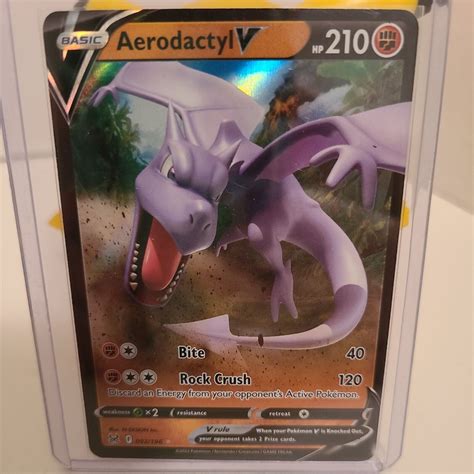 Pokemon Lost Origin 092196 Aerodactyl V Ultra Rare Card Tcg Nm Values