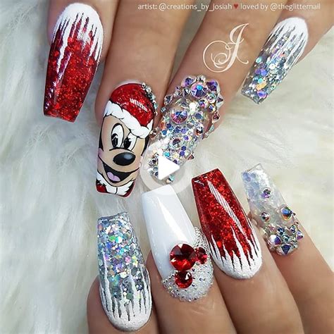 Redirecting In 2021 Mickey Nails Christmas Nail Designs Acrylic Disney Acrylic Nails