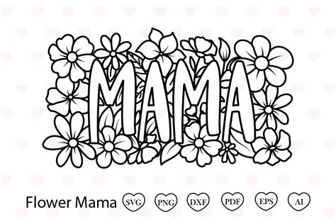 Flower Mama Svg Mothers Day Svg Graphic By Tadashop Design · Creative