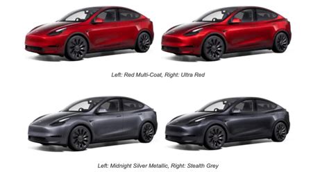 tesla model  colour choices updated  malaysia  ultra red