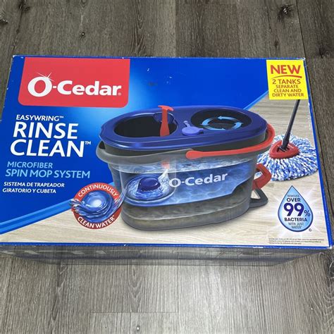 O Cedar Easywring Rinse Clean Microfiber Spin Mop System Mop W Bucket