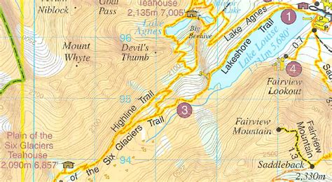 Lake Louise Campground Map